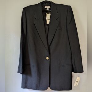 Vintage Talbot's Oversized Linen Blend Structured Blazer Dress Maximalist career